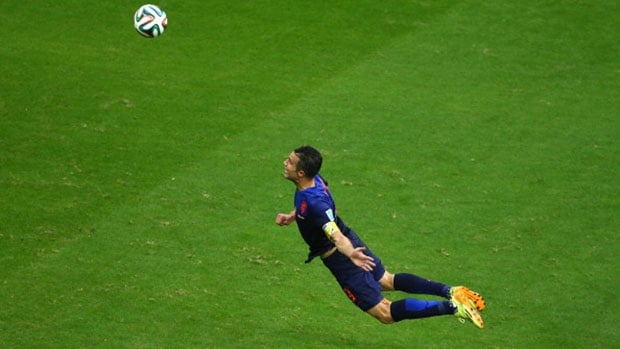 Netherlands trouncing Spain was almost as thrilling as this Robin Van Persie goal during the 2014 World Cup.
