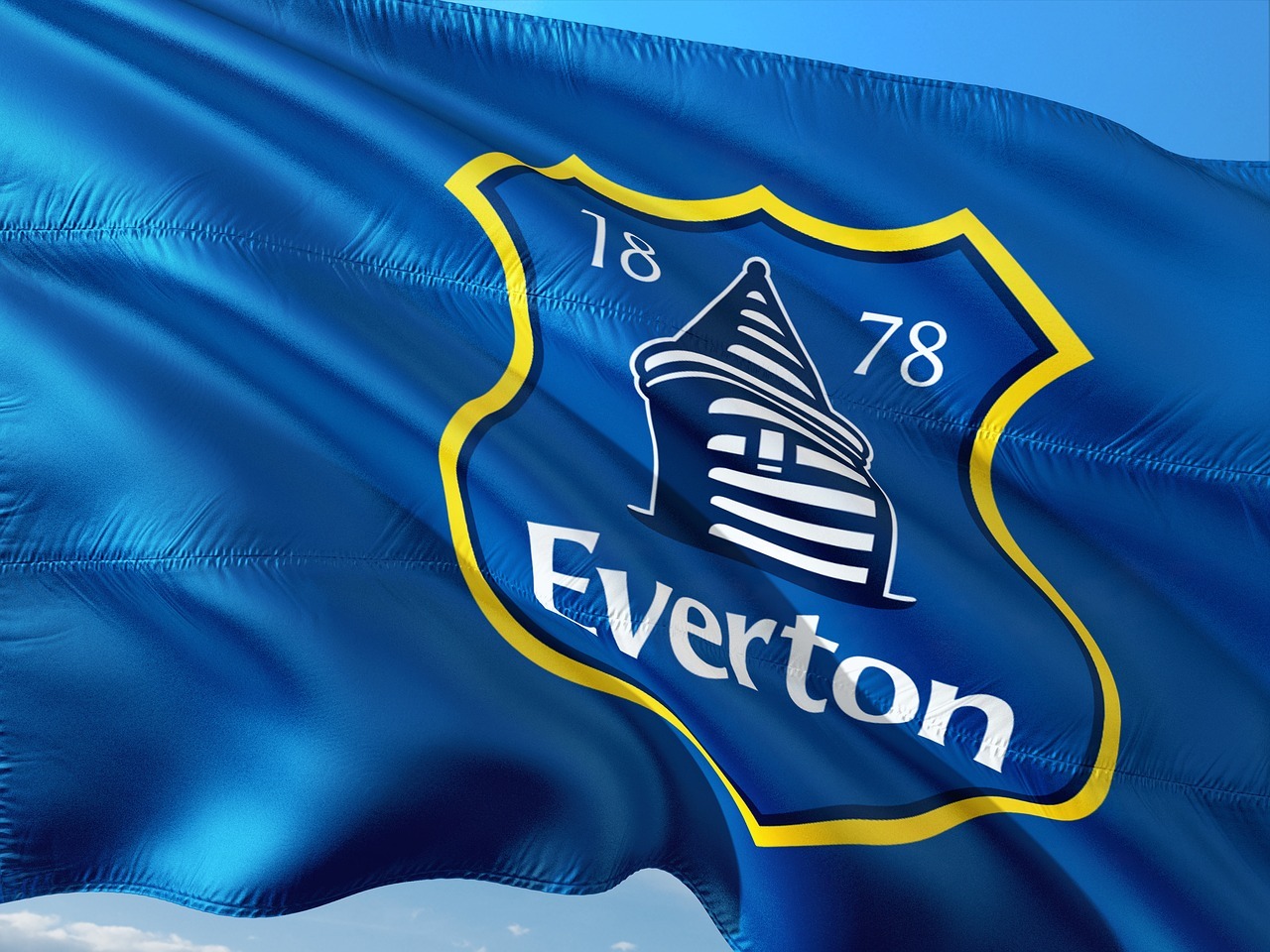 Flagge Everton FC Logo