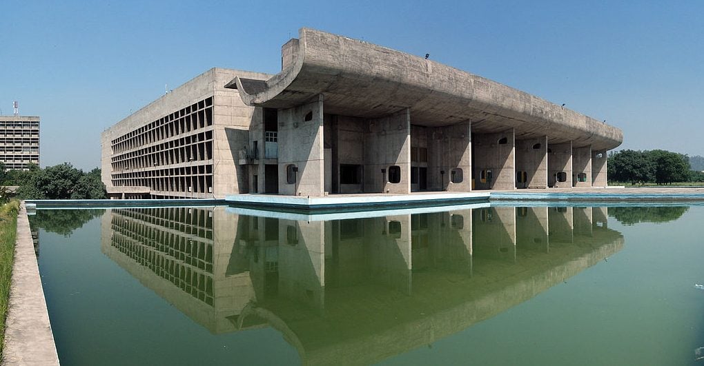 Parlamentsgebäude in Chandigarh, Haryana, Indien