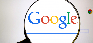 Google Logo, Webseite, Lupe