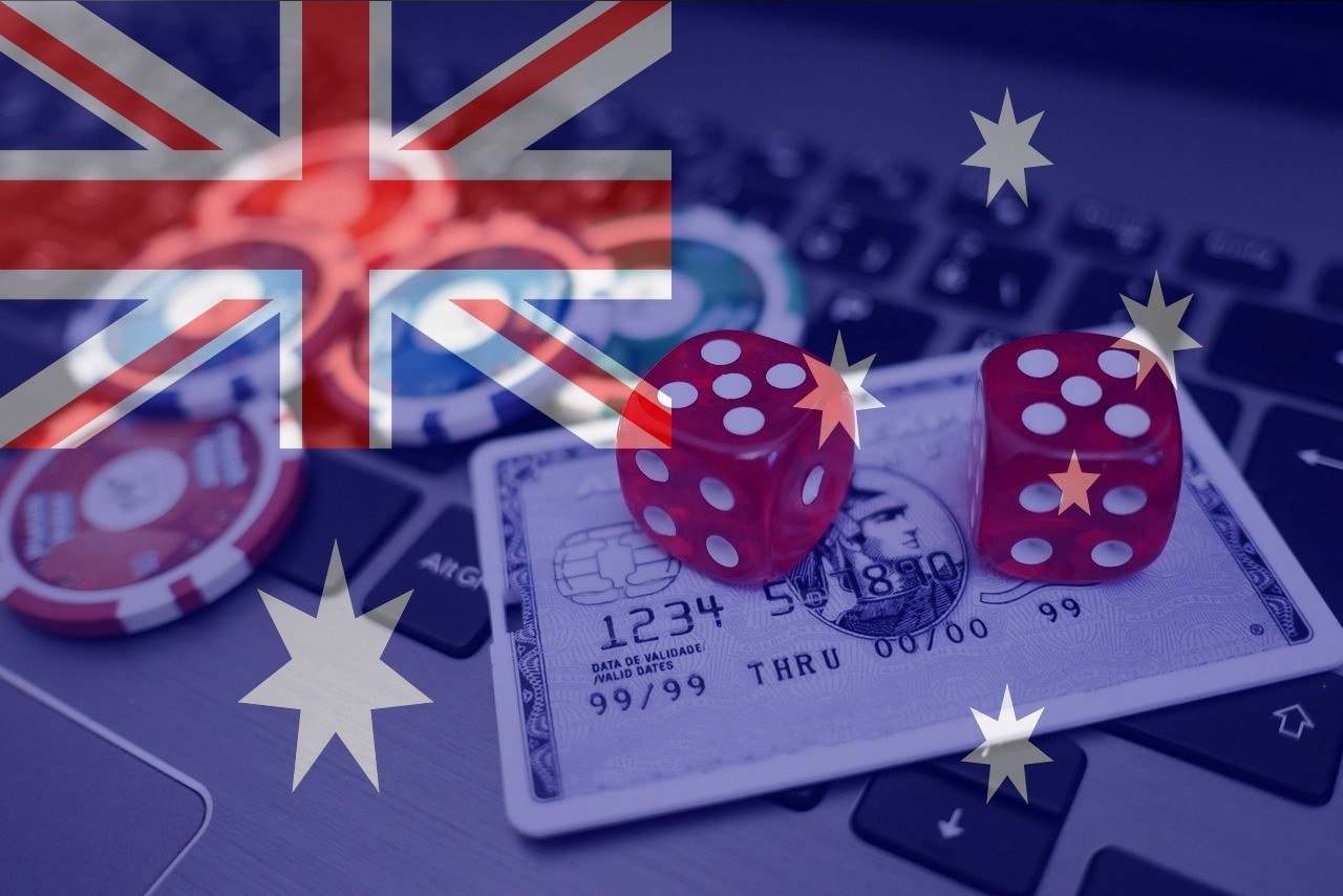 Online Casino, Australien, australische Flagge