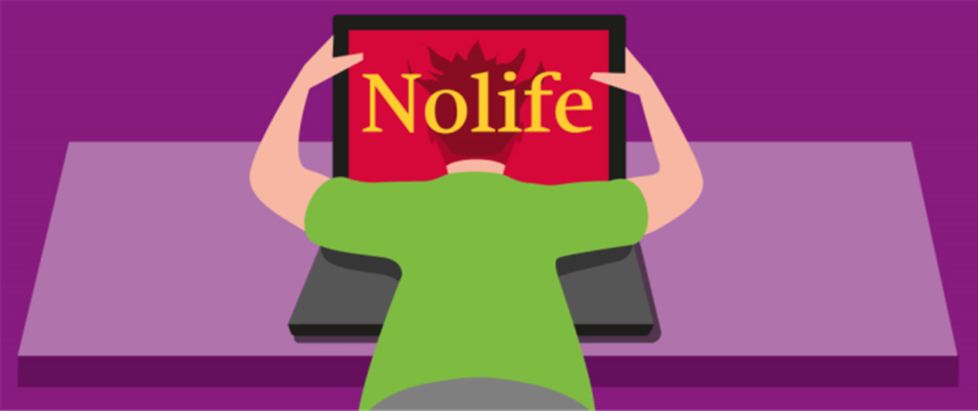 Nolife, Laptop, Figur