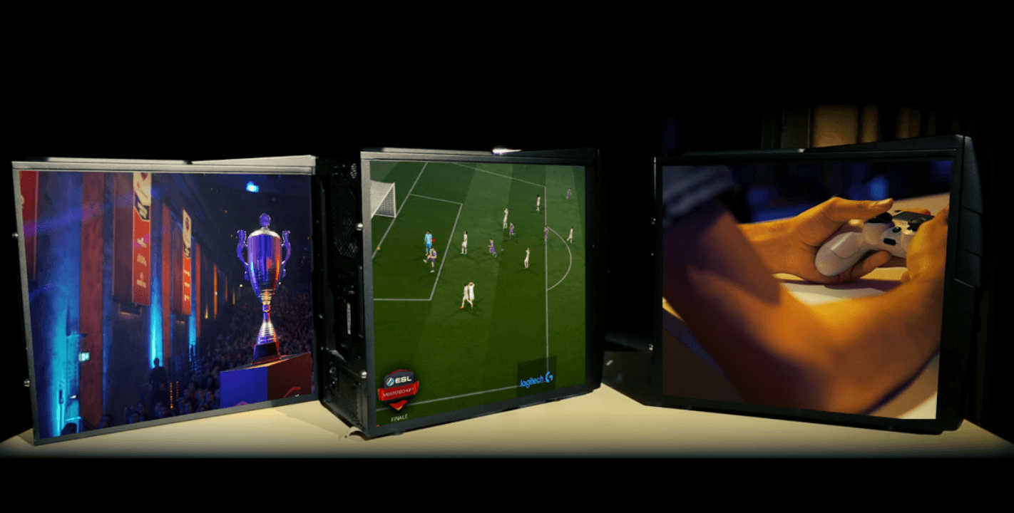 Monitore, E-Sport, Fußball