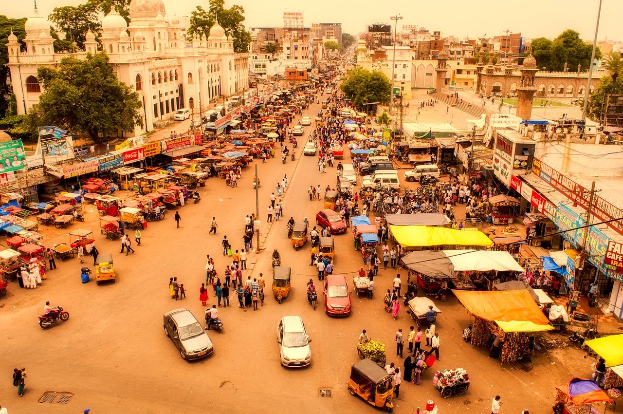 Straßenszene Indien