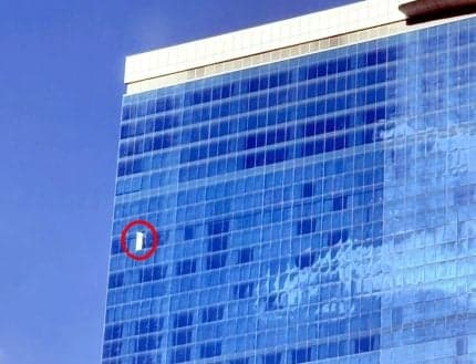 Fontainebleau Las Vegas Investigates Falling Exterior Glass Pane