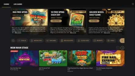 BetMGM screenshot
