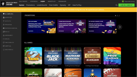 DraftKings screenshot