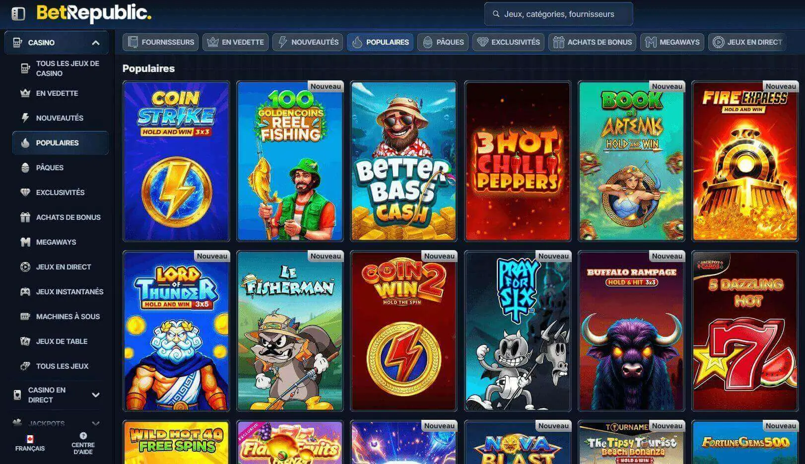 Betrepublic popular games