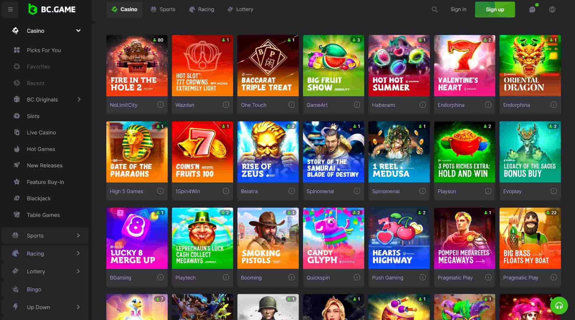 BC Game online slots.jpg