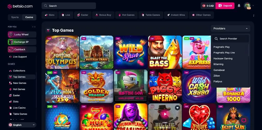 Betsio image 1 slots