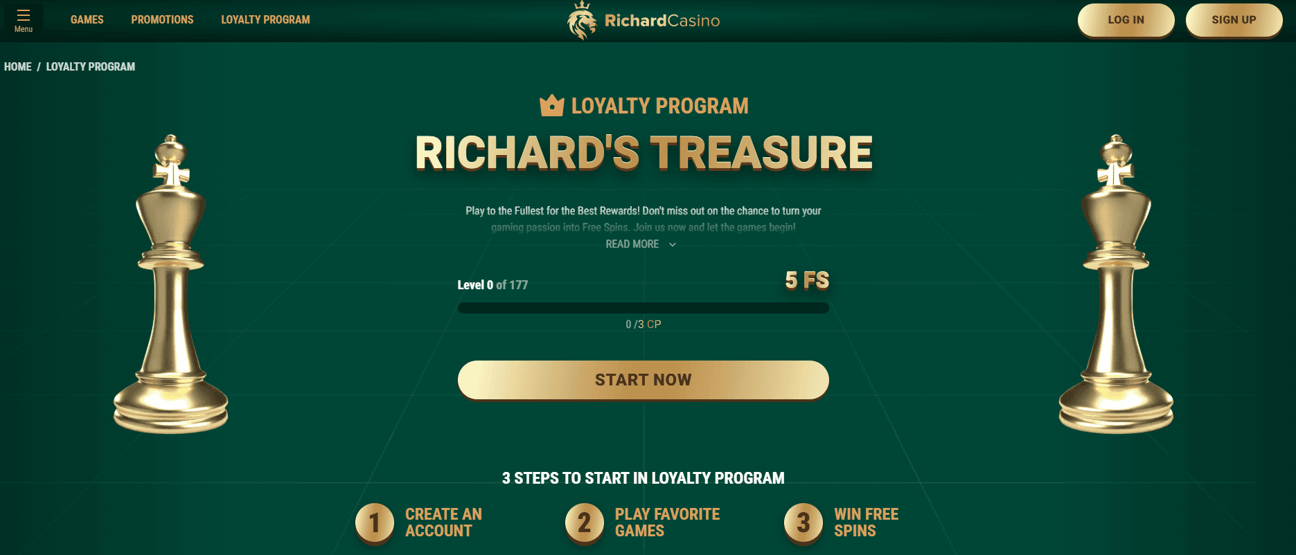 Richard Casino loyalty program