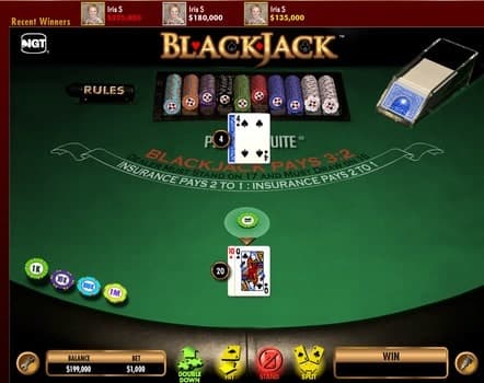 Double blackjack Screenshot at Double Down Casino Thumbnail