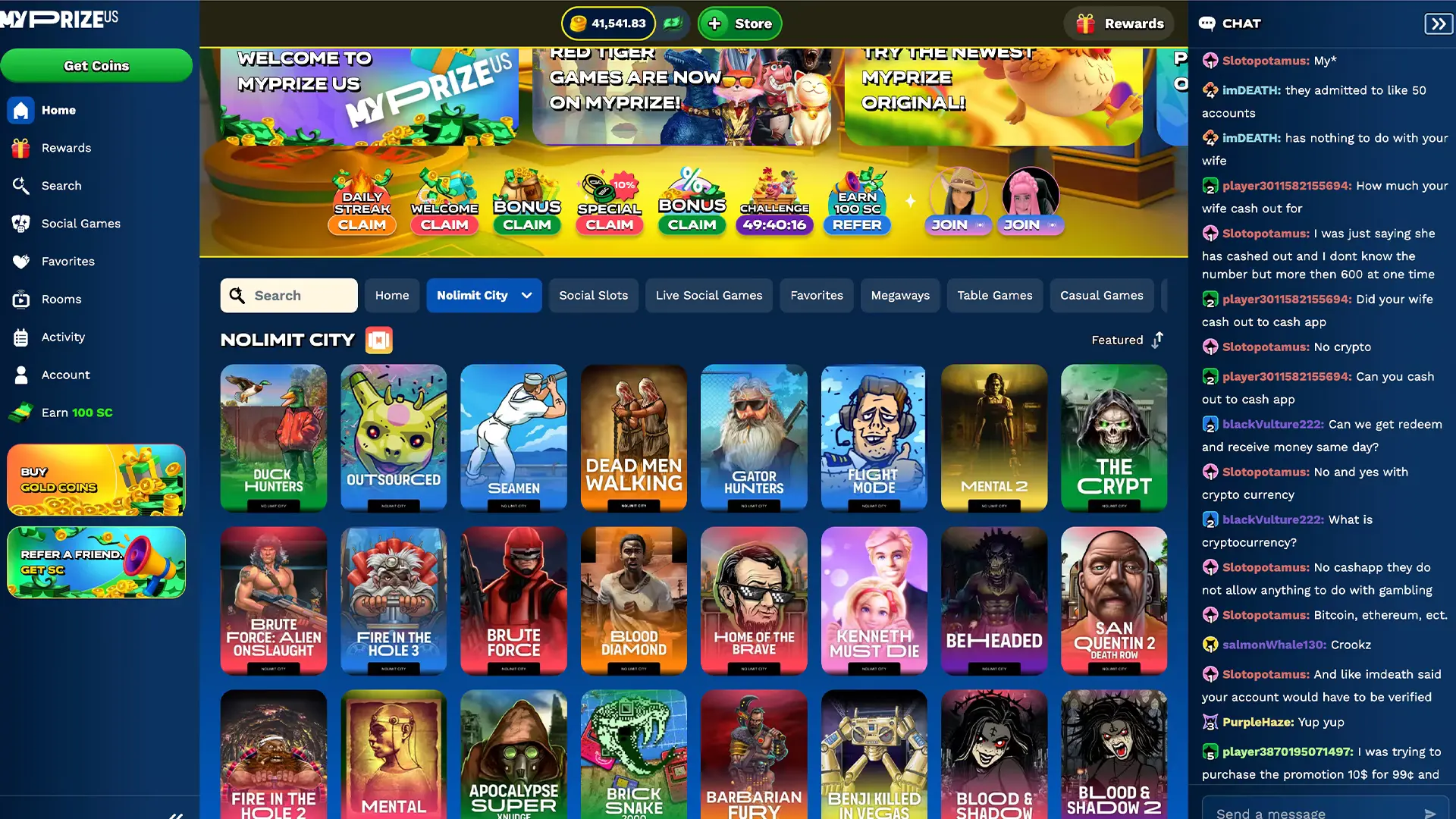 myprize casino homepage.png