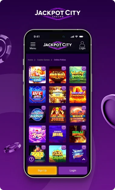 Jackpot City Casino Slots Interface