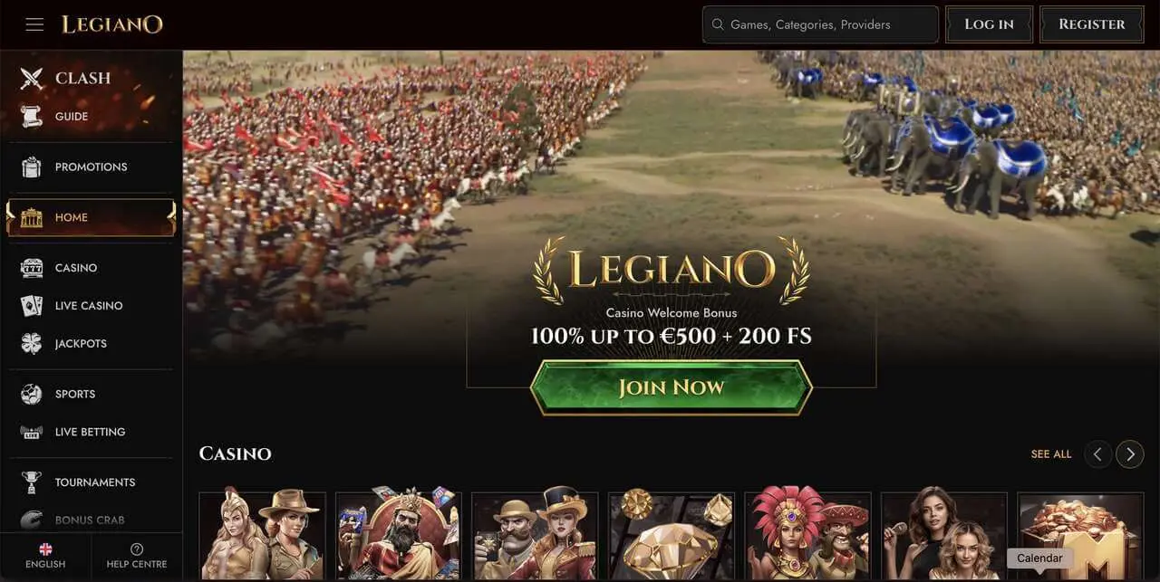 Legiano homepage