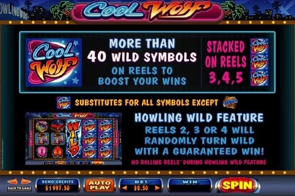 Slot Info Screenshot Cool Wolf