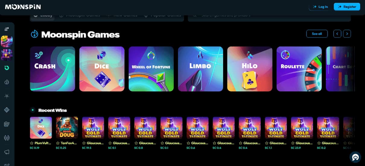 Moonspin games