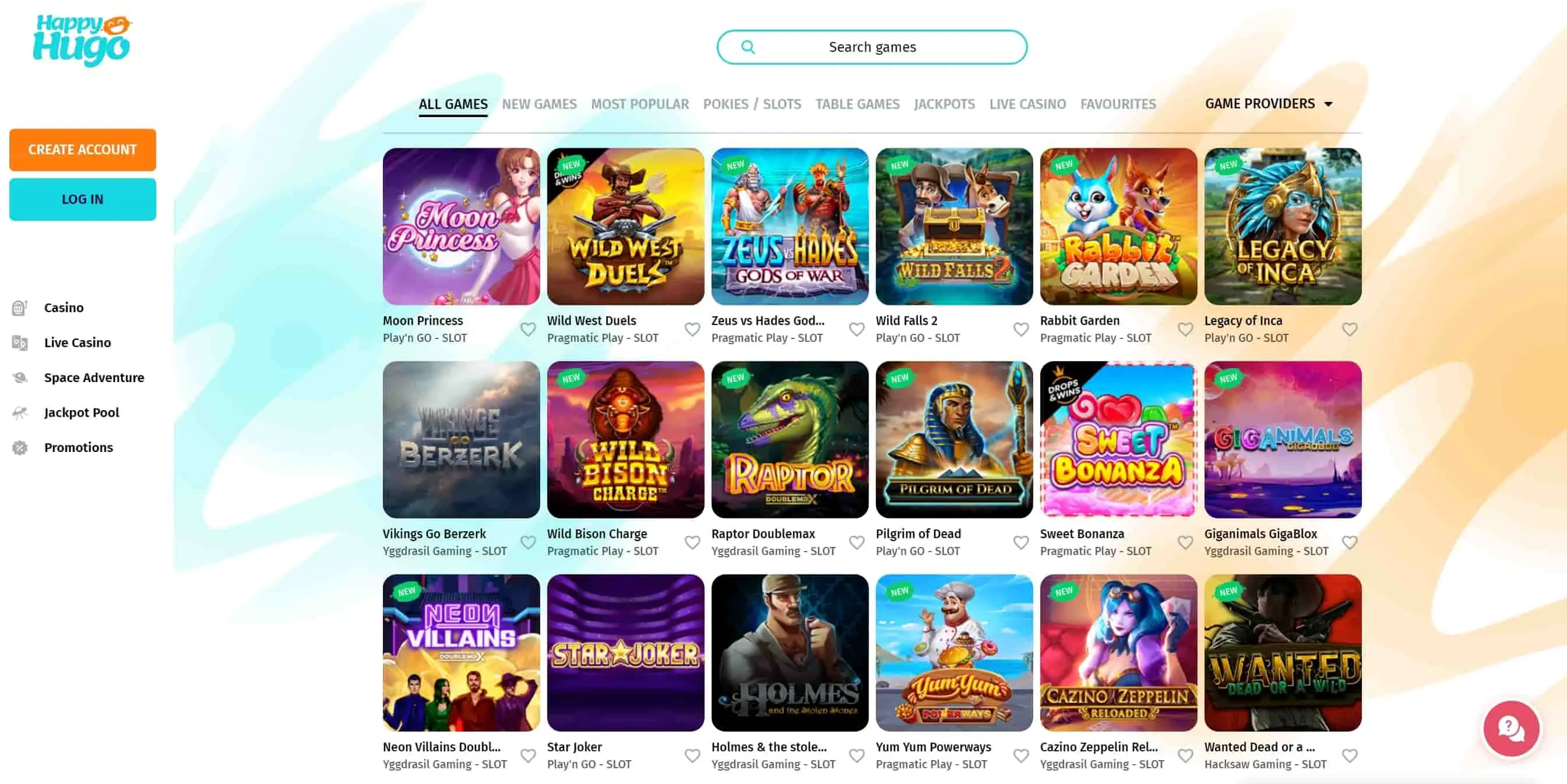 HappyHugo - Spiele