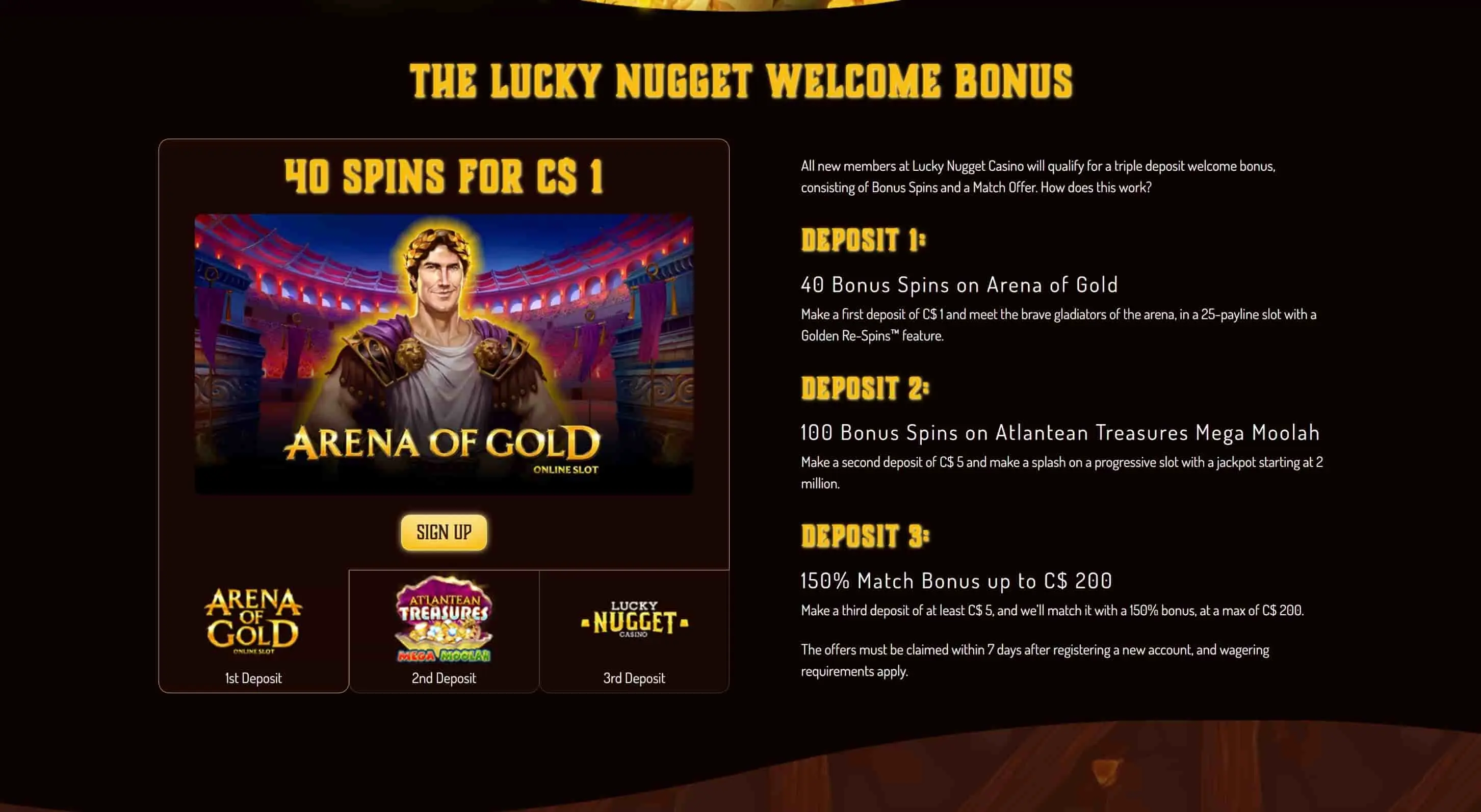 Luck Nugget welcome bonus.jpg