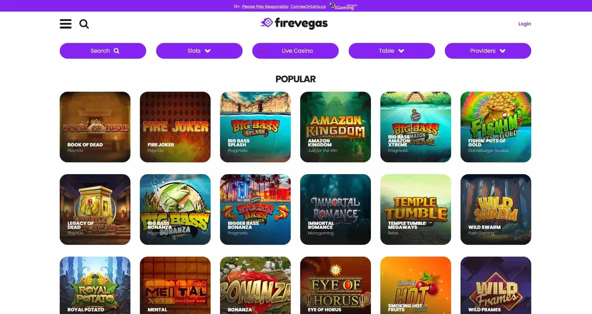 FireVegas ON slots