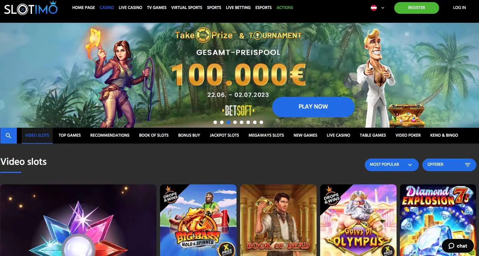 Slotimo Casino Spiele