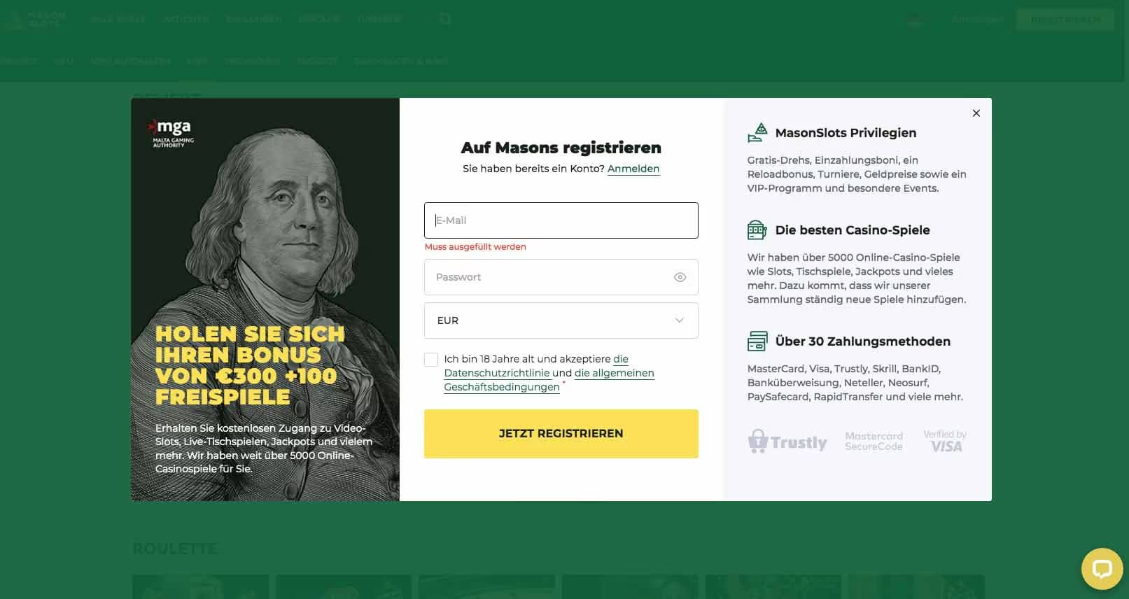 mason-slots-casino-anmelden