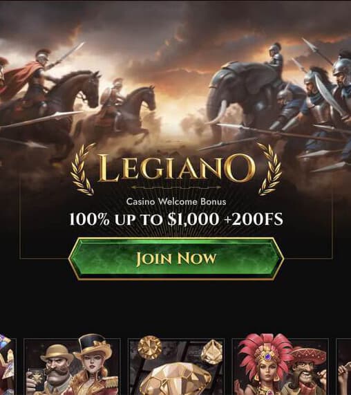 Legiano sign up step 1