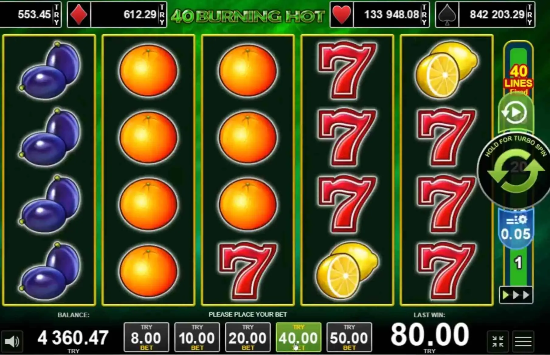 40 Burning Hot screenshot 1 background