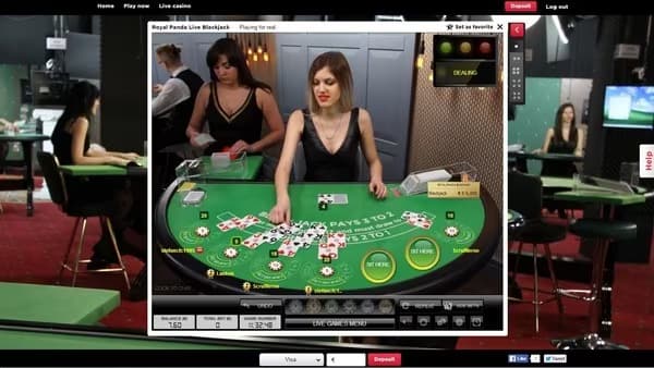 Spela Live dealer blackjack på Royal Panda Thumbnail
