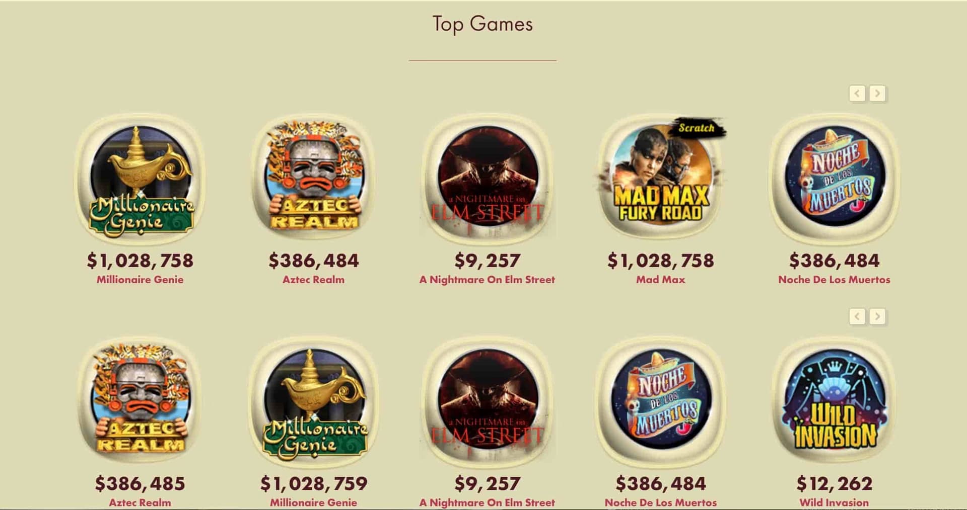 777 Casino games