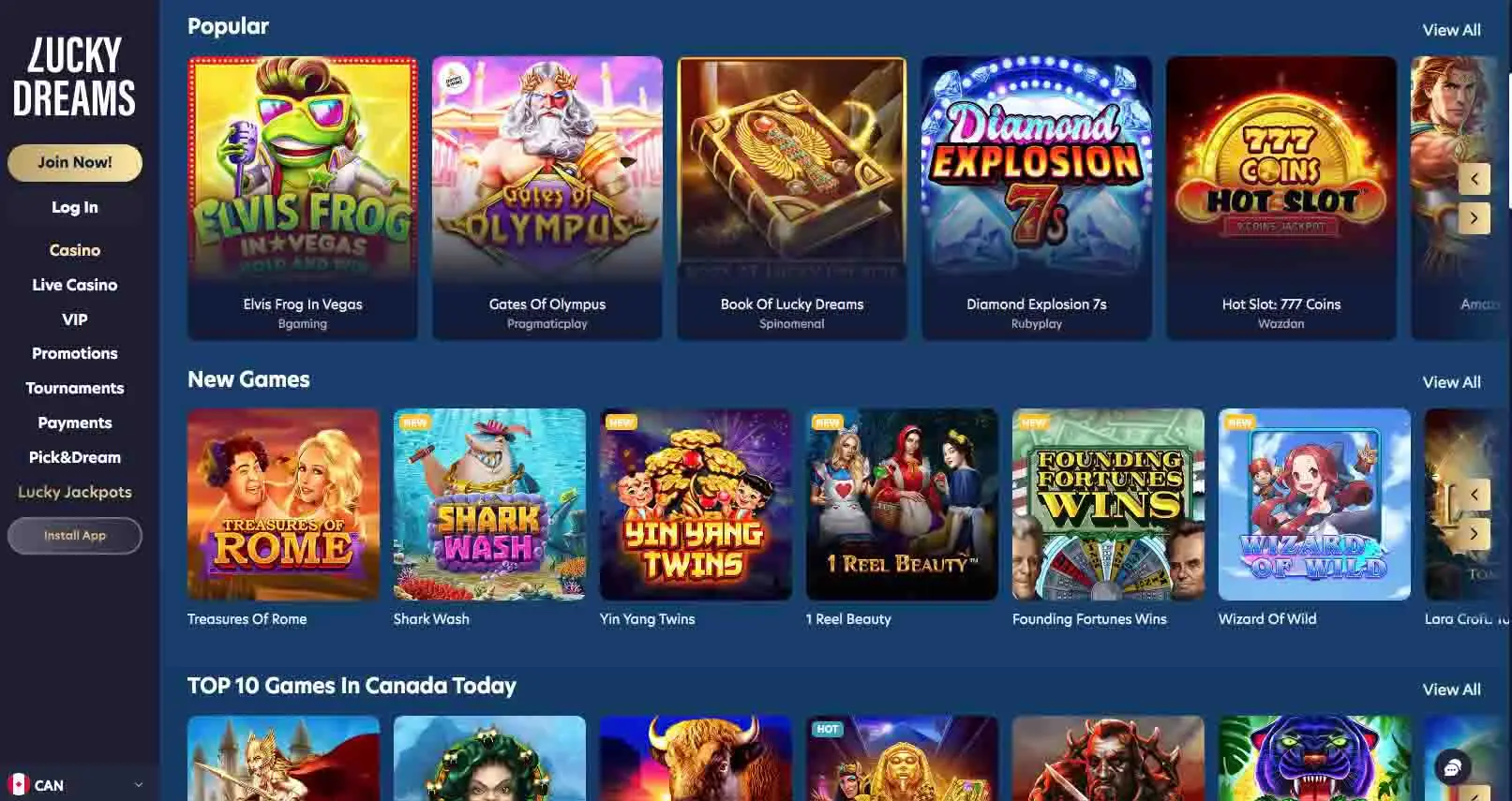 lucky-dreams-casino-spiele