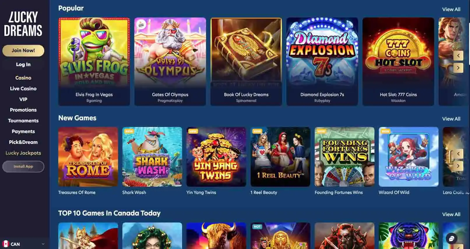 lucky-dreams-casino-spiele