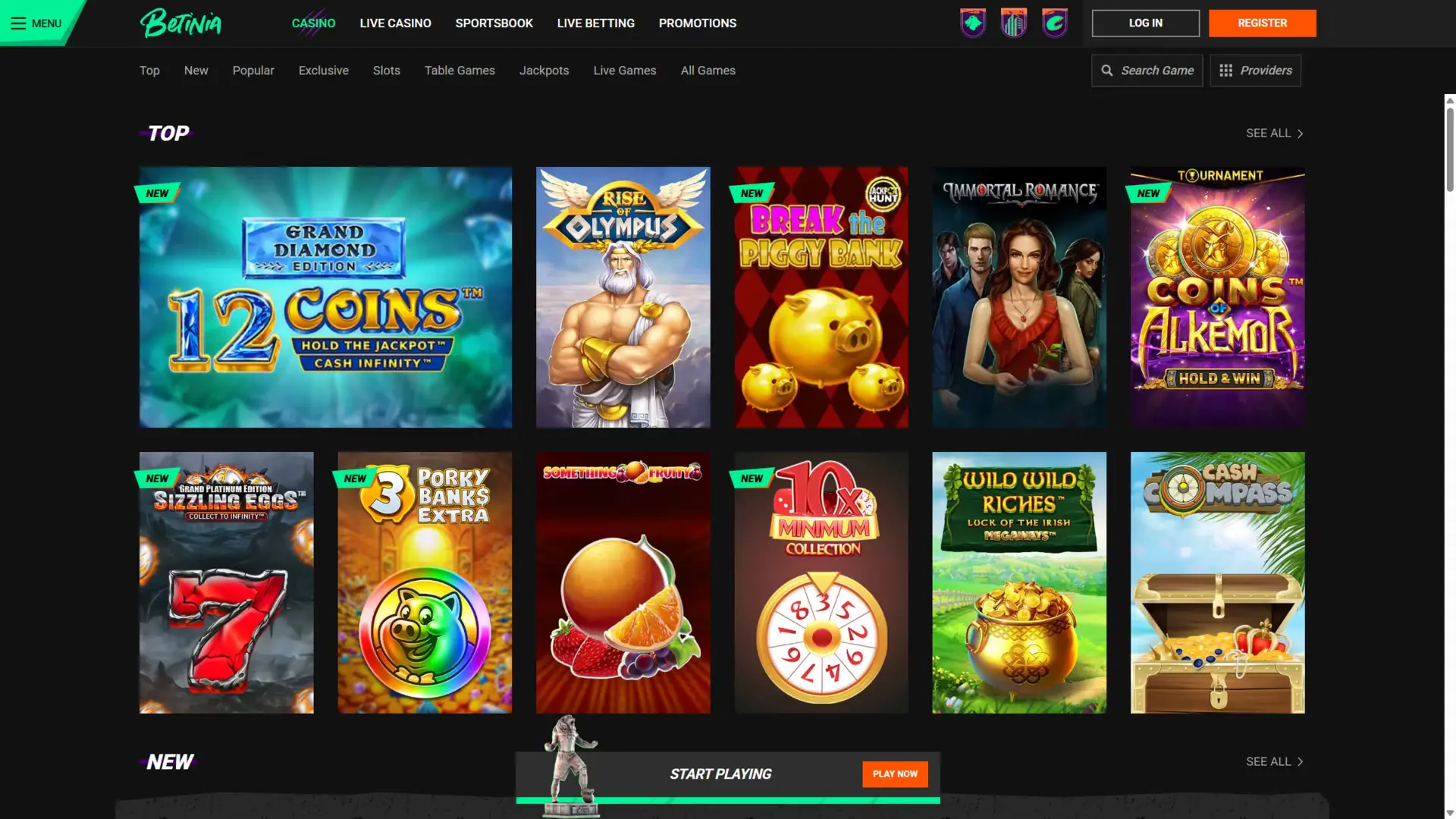 Betinia online