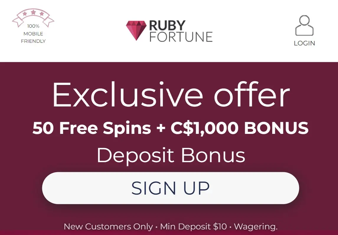 Ruby Fortune Casino Review 2025 - 50 Free Spins + $1,000
