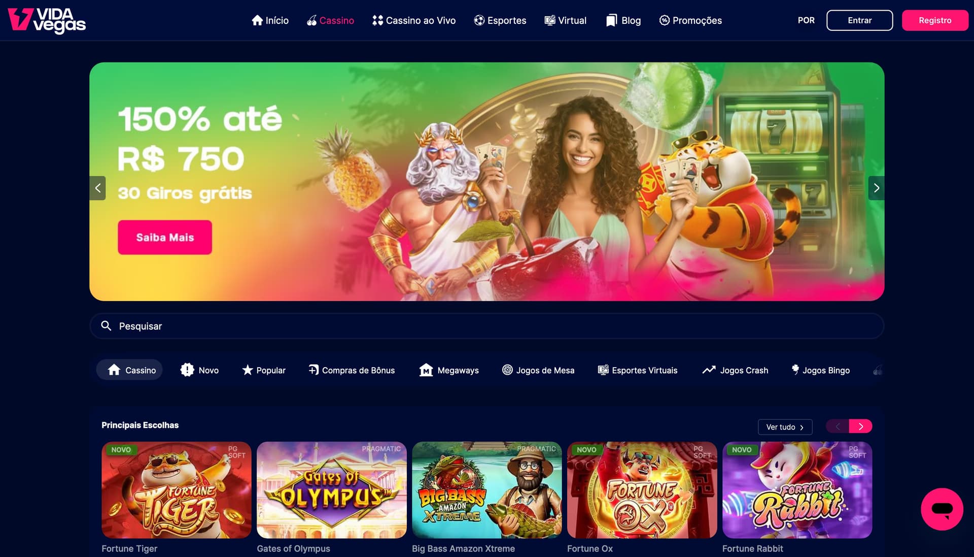 VidaVegas Brasil Home