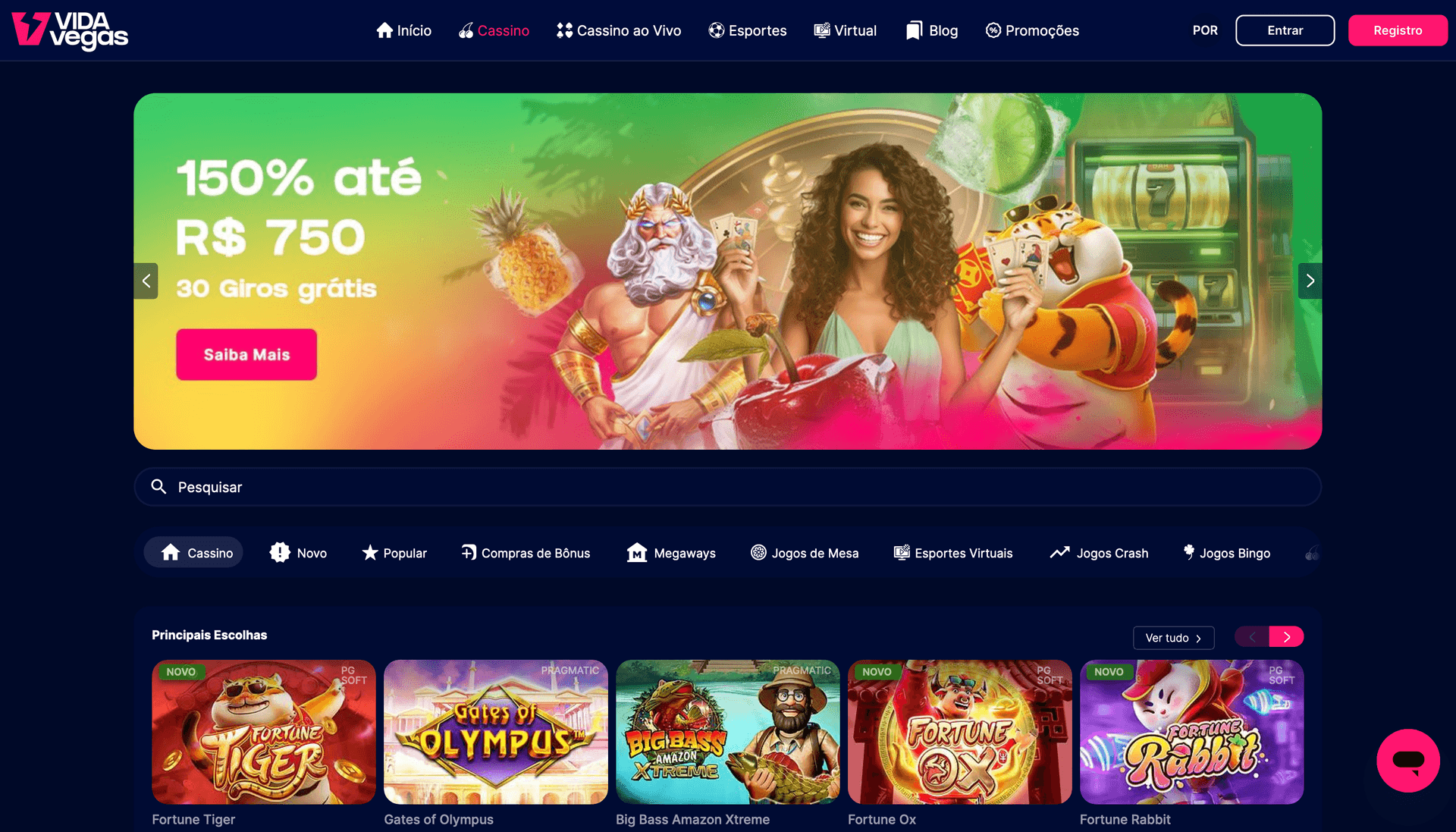 VidaVegas Brasil Home