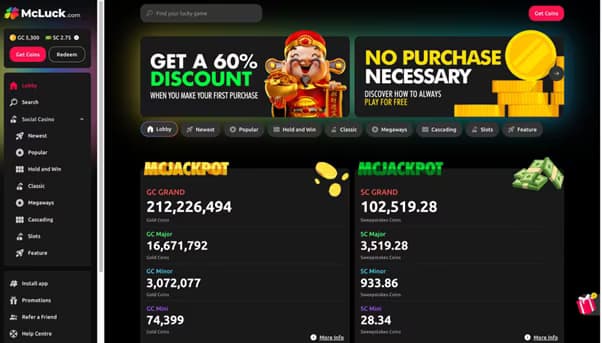 McLuck casino McJackpot