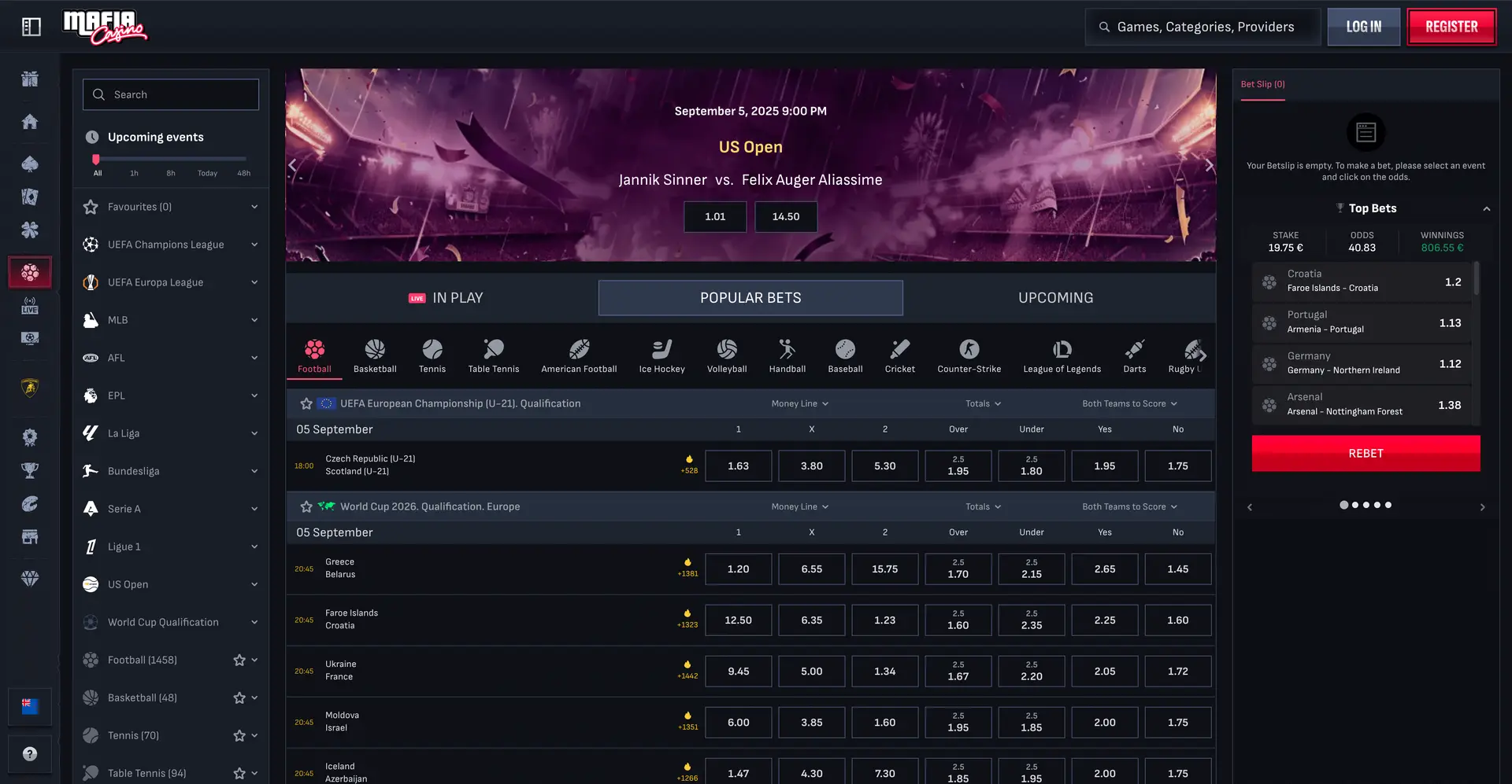 Mafia Casino screenshot 3