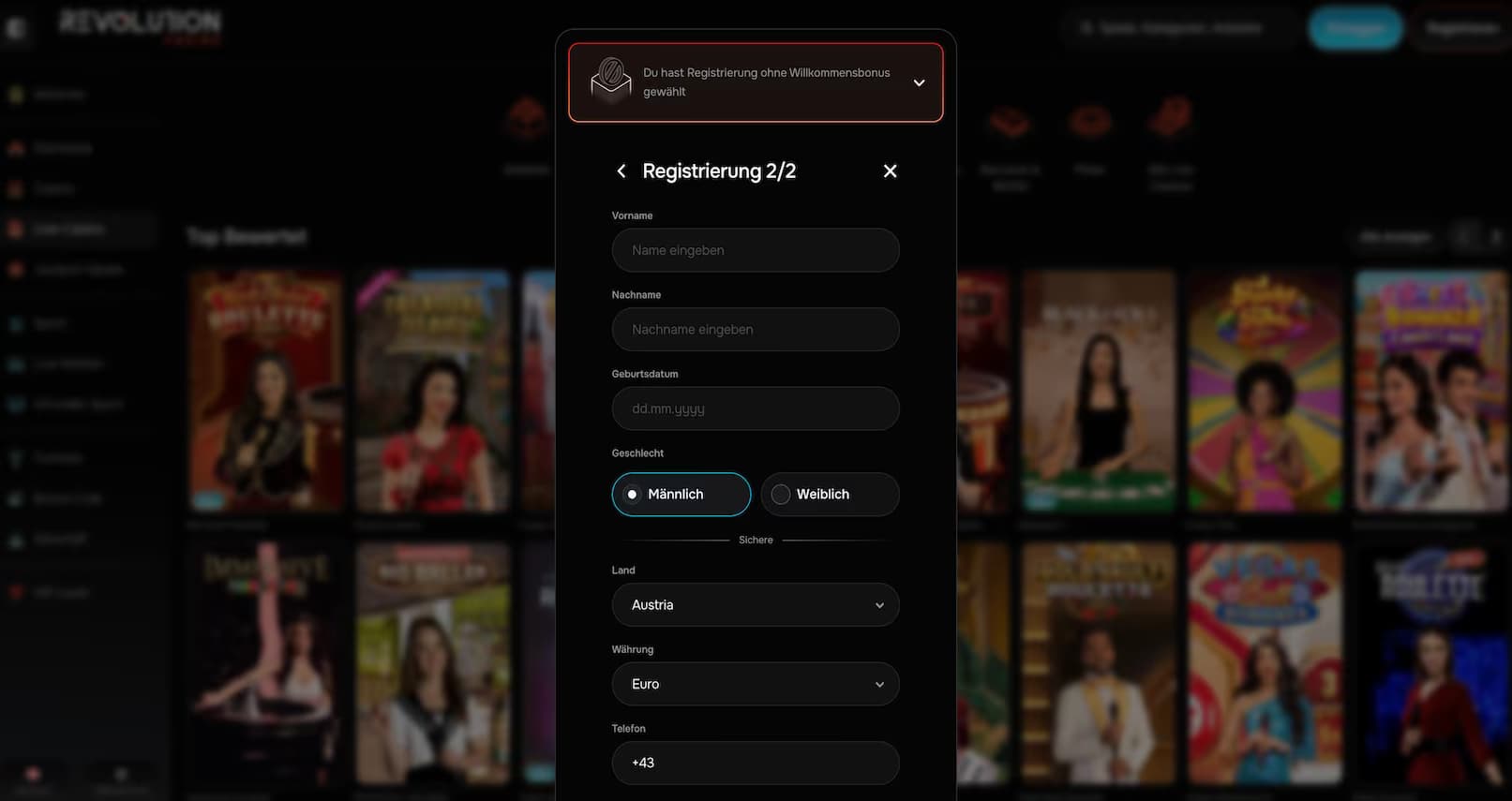 revolution-casino-login