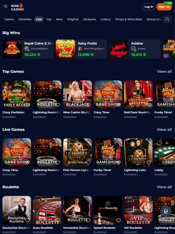 NineCasino live dealer games.jpg