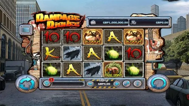 Screenshot of rampage riches slotty vegas Thumbnail
