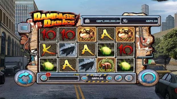 Screenshot of rampage riches slotty vegas Thumbnail