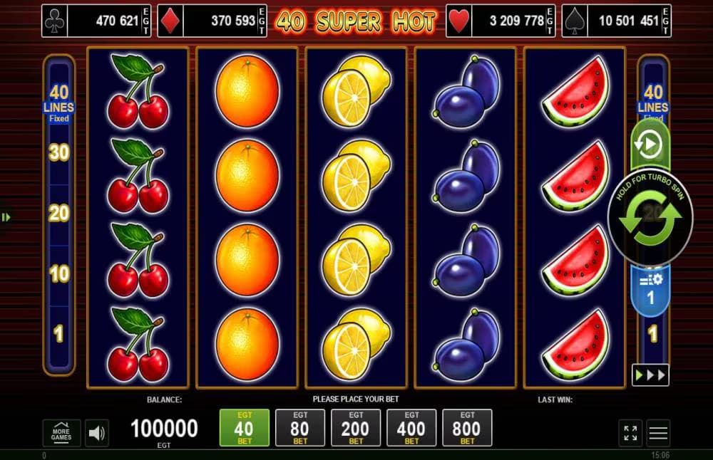 40 Super Hot screenshot 1 background