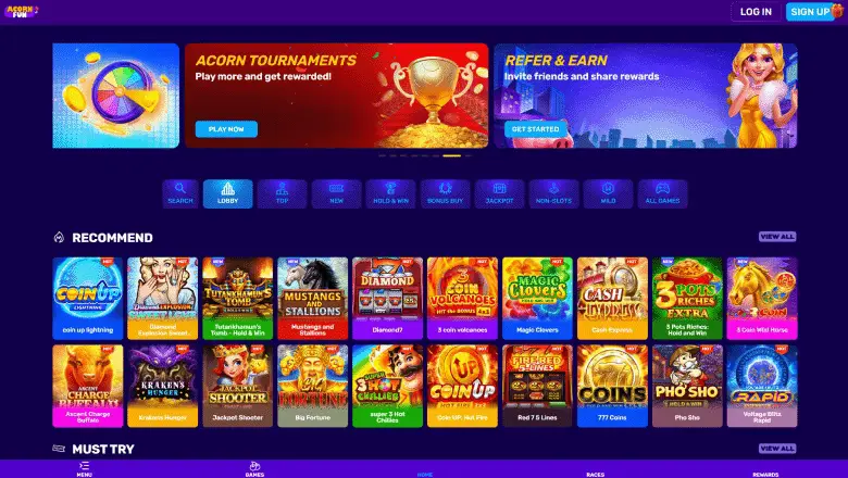acorn-fun-casino-sweepstakes-casino-1