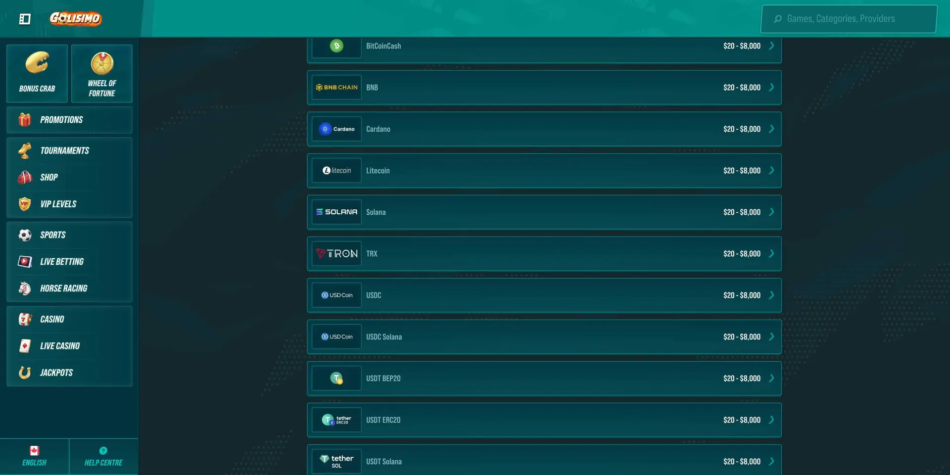 golisimo.com ca payments