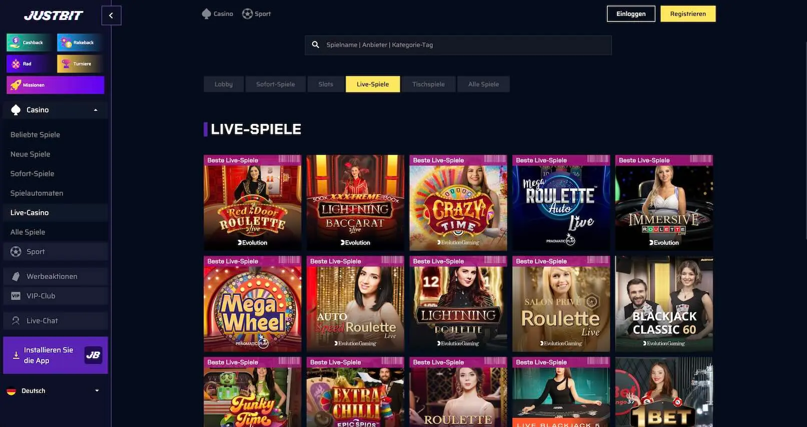 justbit-live-casino