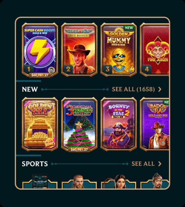 Interfejs kasyna My Empire na komputerze i telefonie