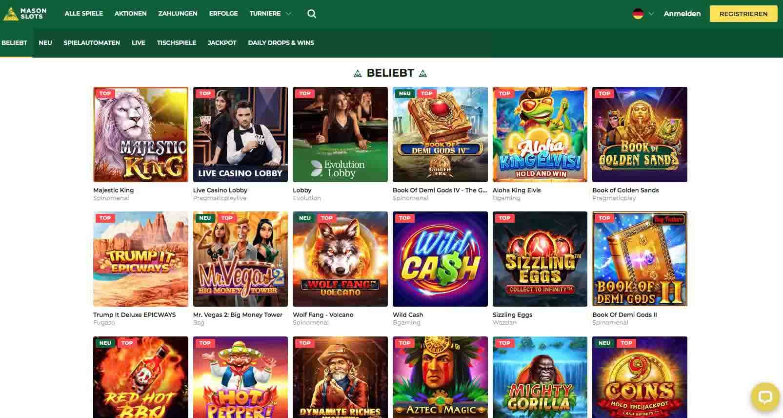 mason-slots-casino-spiele