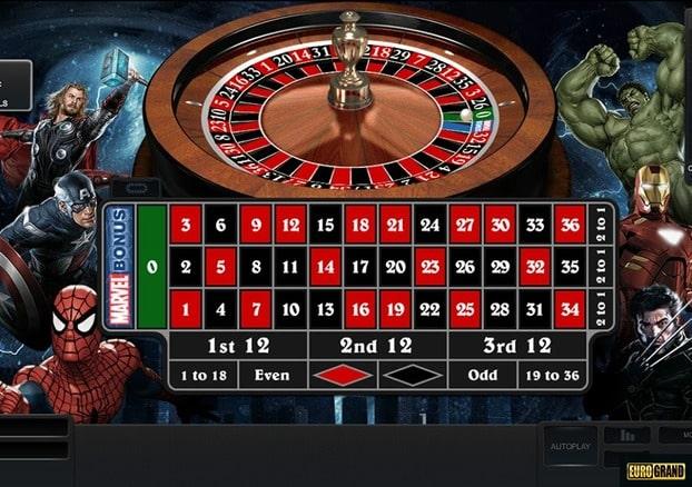 Marvel roulette Screenshot - Eurogrand Casino Thumbnail