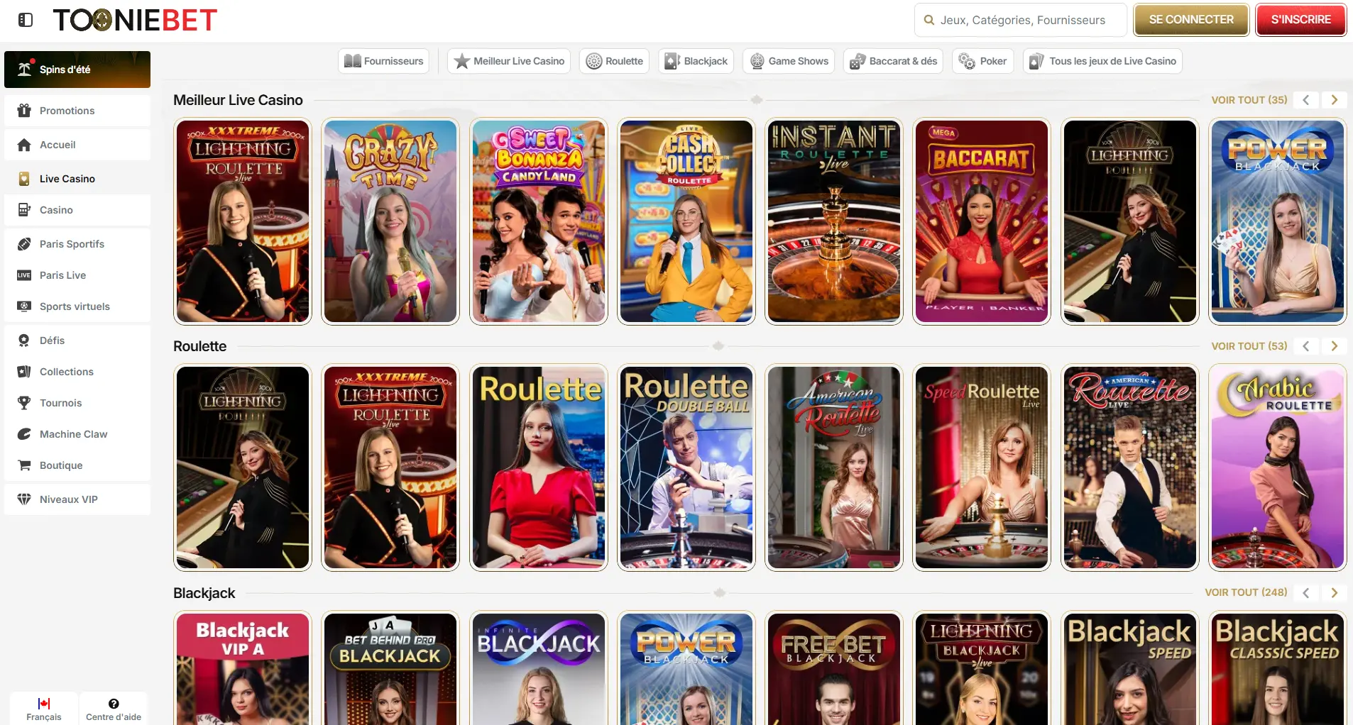 Tooniebet CAFR Live casino.png